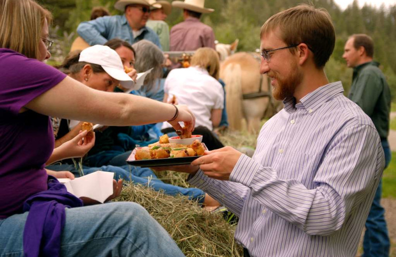 Meals at Mountain Sky Guest Ranch.