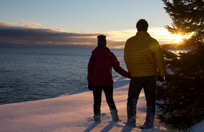 Couple at Surfside on Lake Superior.