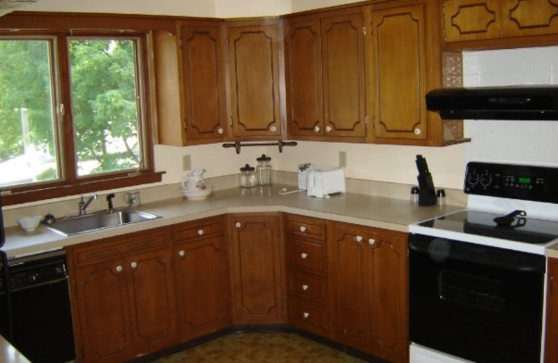 Guest kitchen at Tea Island Resort.