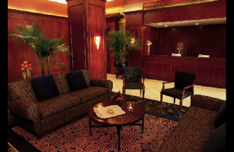 Hotel lobby at Hotel Lawrence.