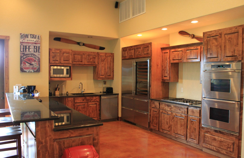 Guest kitchen at Flying L Hill Country Resort & Conference Center.