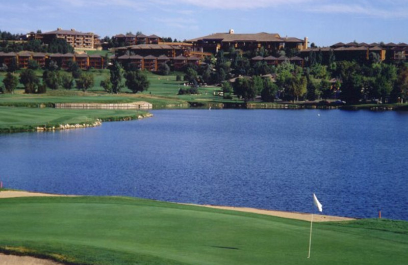 18-hole Pete Dye designed golf course at Cheyenne Mountain Resort.