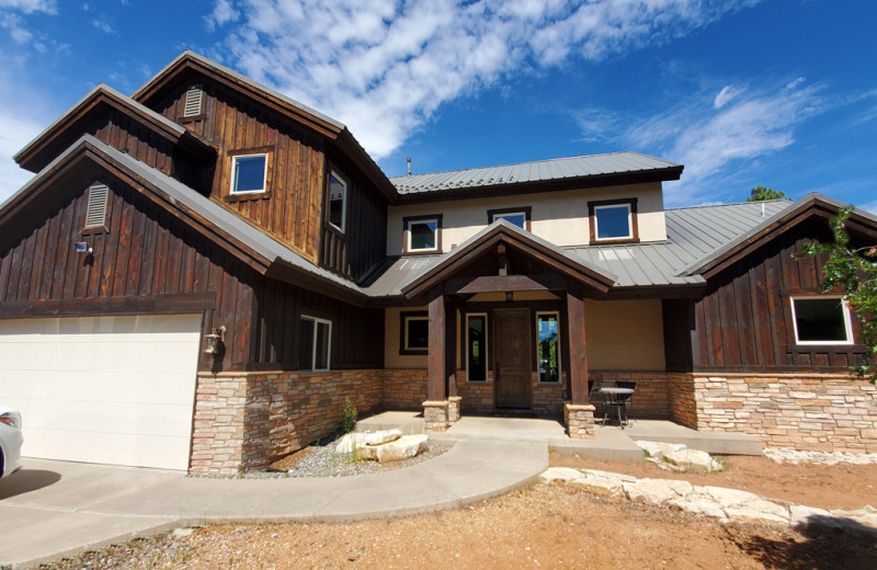 Rental exterior at Zion Ponderosa Ranch Resort.