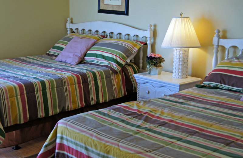 Rental bedroom at McMillan Oceanfront & Beach Rentals.