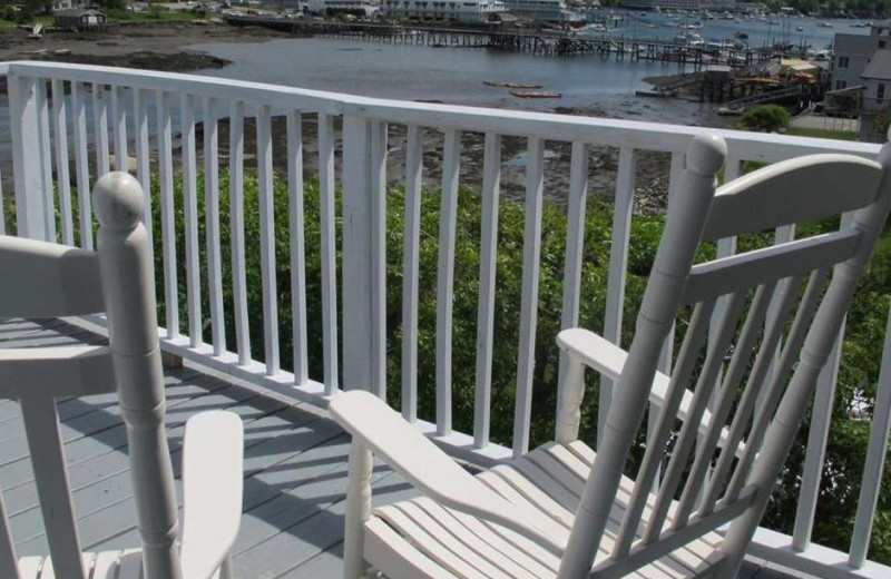 Balcony view at Harbour Towne Inn on the Waterfront.