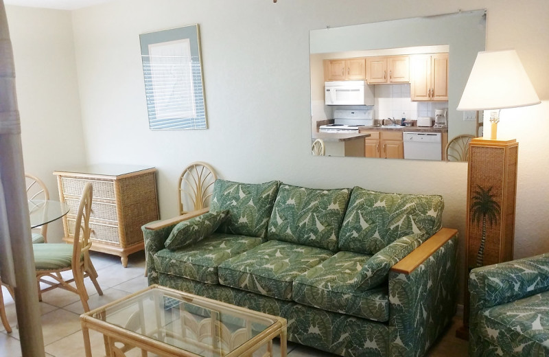 Guest room at The Islander Resort.