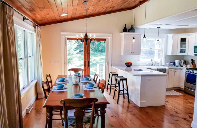 Rental kitchen at Northern Living - Luxurious Vacation Rentals.