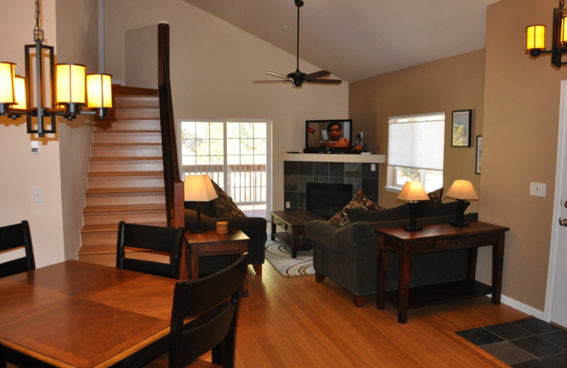 Rental living room at Summit Vacations.