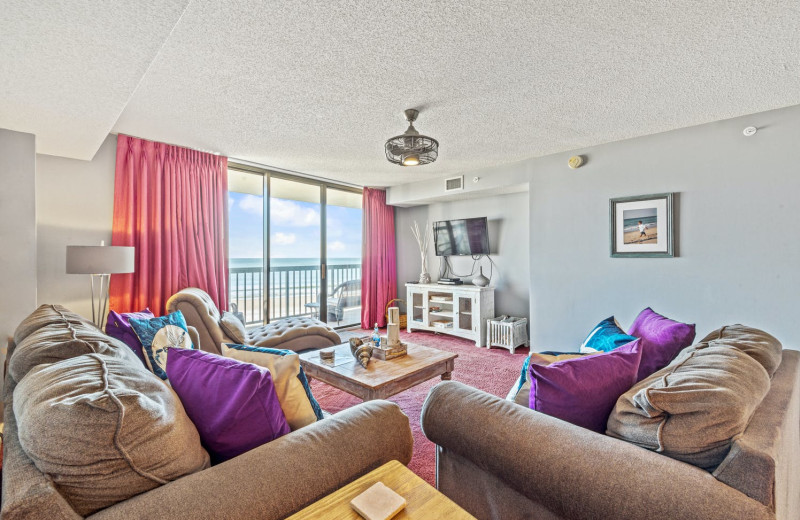 Rental living room at Condo World.