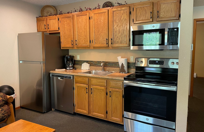 Guest kitchen at Aspen Winds.