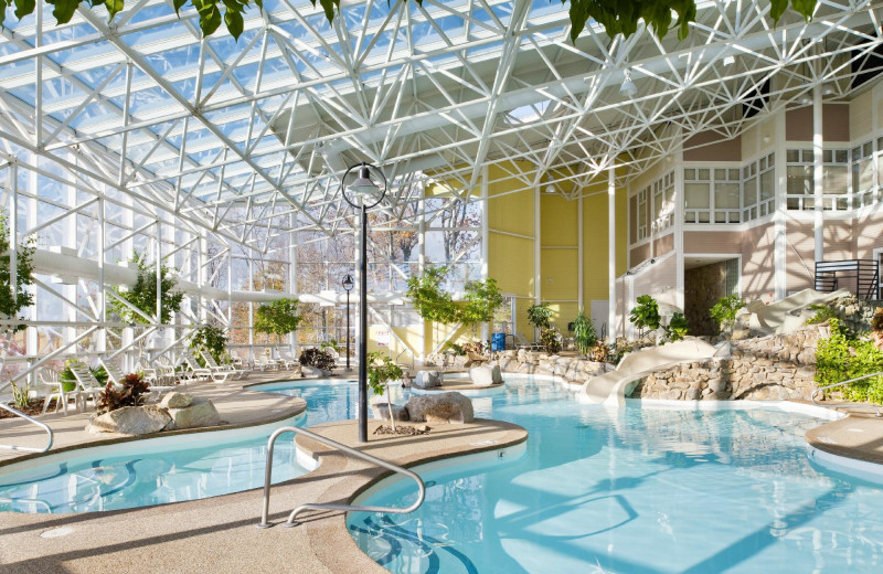 Indoor pool at Steele Hill Resorts.