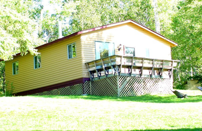 Cabin exterior at Pipestone Point Resort.