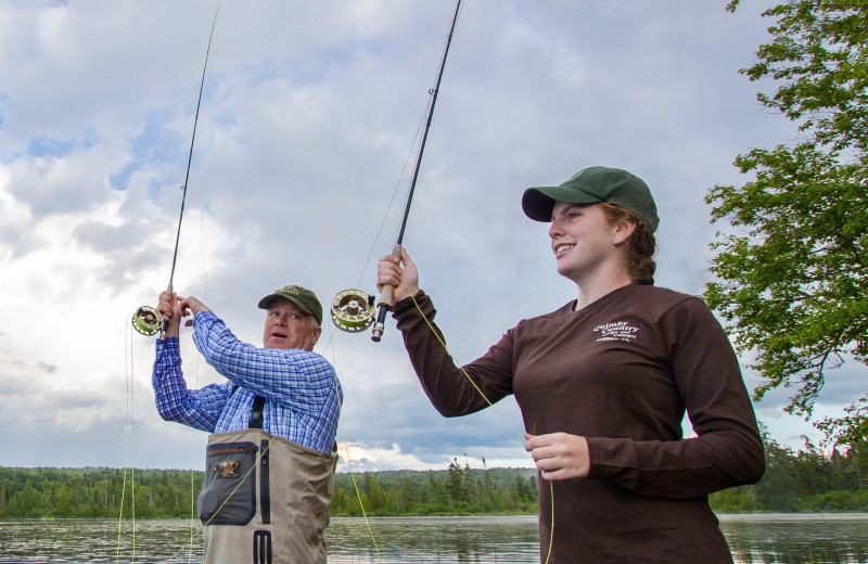 Fishing at Quimby Country Lodge & Cottages.