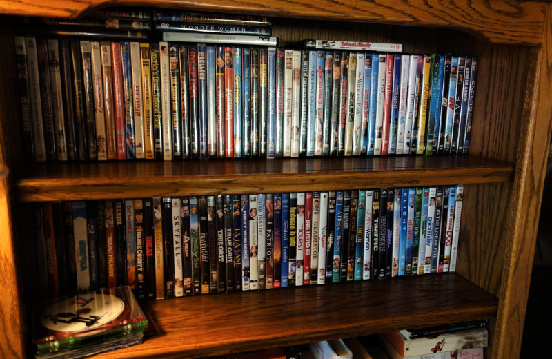 DVDs at O-Bar-O Cabins.