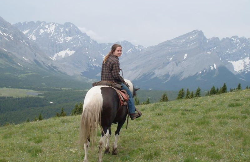 Horseback riding at Anchor D Guiding & Outfitting Ltd.