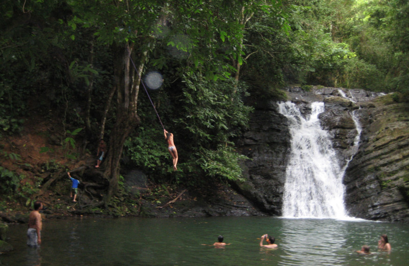 Waterfall at Croc's Resort & Casino.