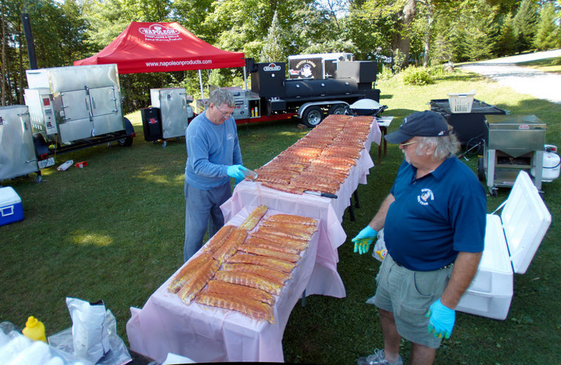 Fish fry at Fernleigh Lodge.