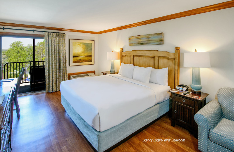 Guest room at Lake Lanier Islands Resort.