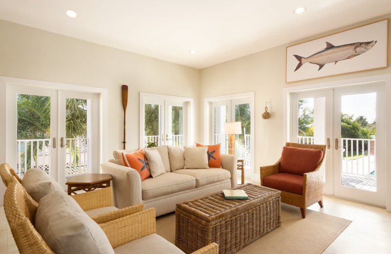 Rental living room at Florida Keys Vacations Inc.