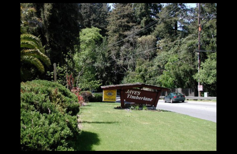 Exterior view of Jaye's Timberlane Resort.