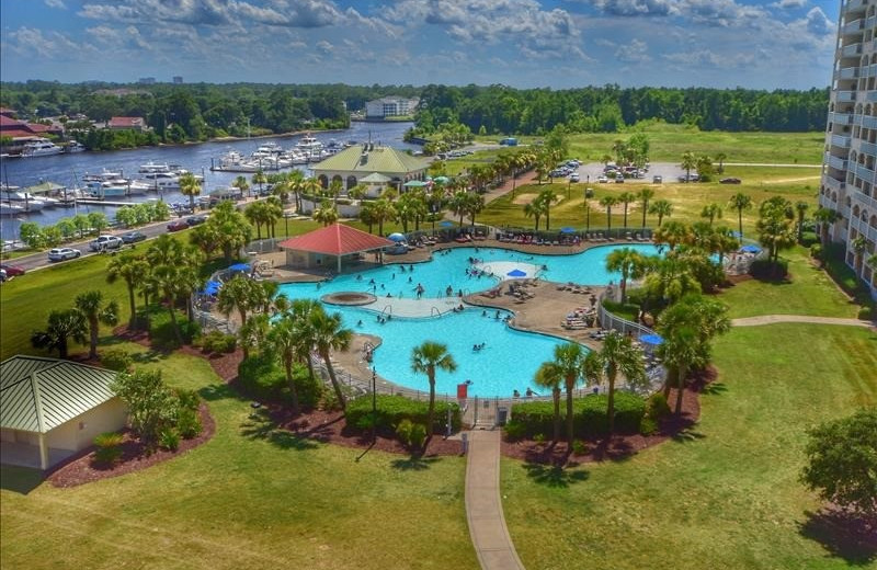 Rental pool at Barefoot Resort Rentals.