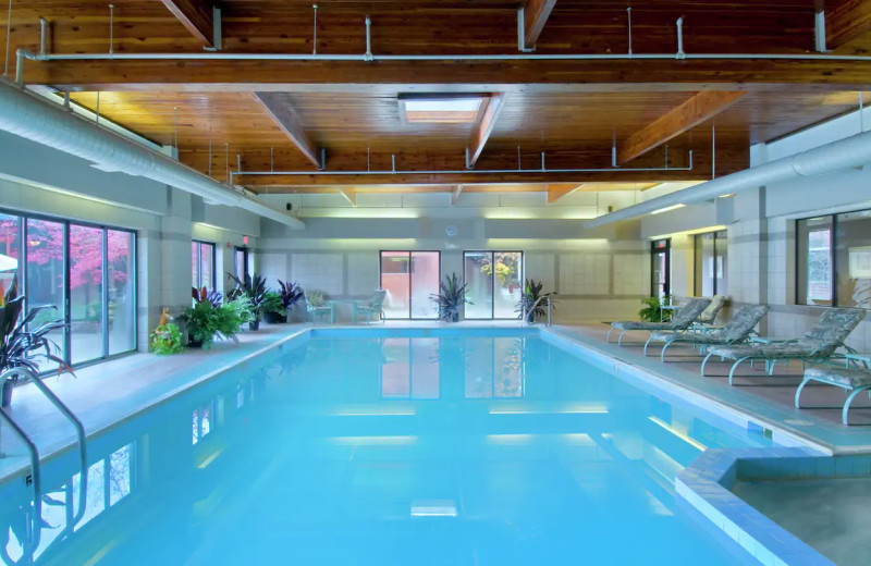 Indoor pool at Hilton Akron/Fairlawn.