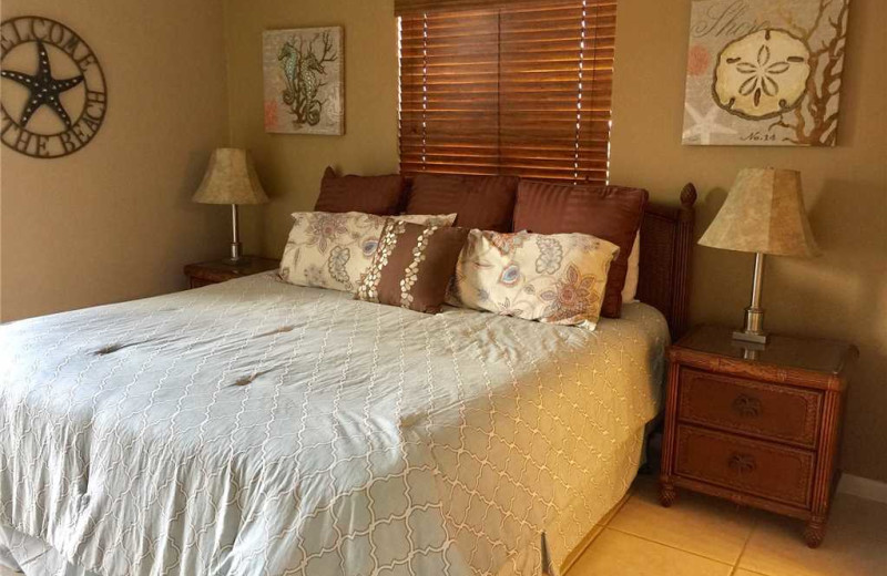 Rental bedroom at Gulf Shores Rentals.