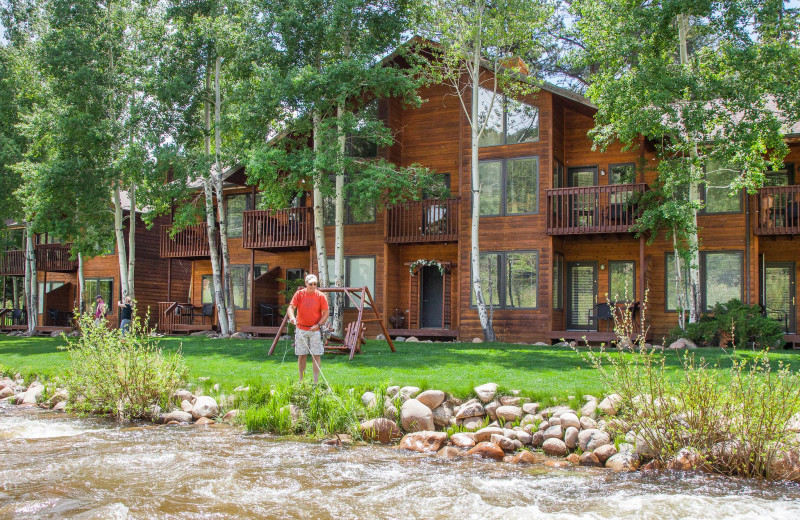 Fishing at Aspen Winds.