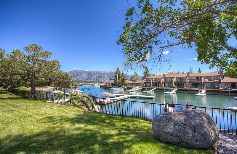 Rental docks at Lake Tahoe Accommodations.