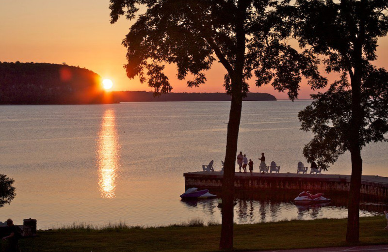 Sunset at Edgewater Resort.