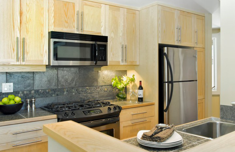 Kitchen at Cox Bay Beach Resort.