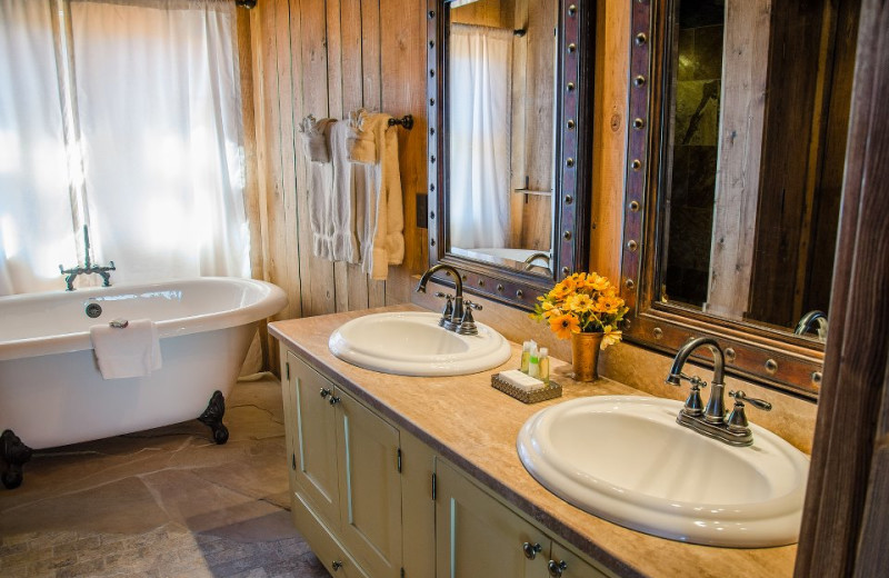 Bathroom at Zion Mountain Ranch.