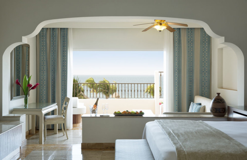 Guest room at Excellence Riviera Cancun.