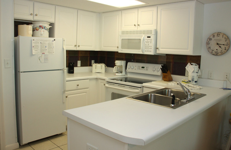 Guest kitchen at Phoenix All Suites Hotel.