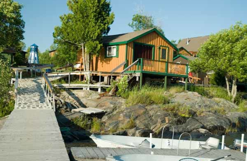 Cabin exterior at Brennan Harbour Resort.