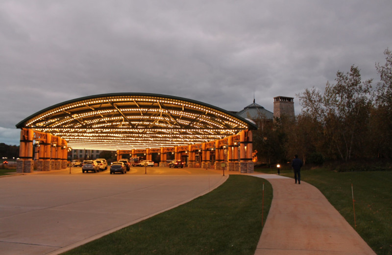 Exterior view of Four Winds Casino Resort.