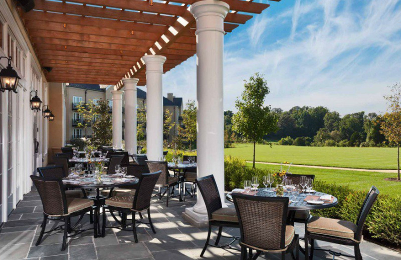 Patio dining at Salamander Resort & Spa.