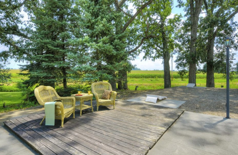 Patio at HideAway Country Inn.