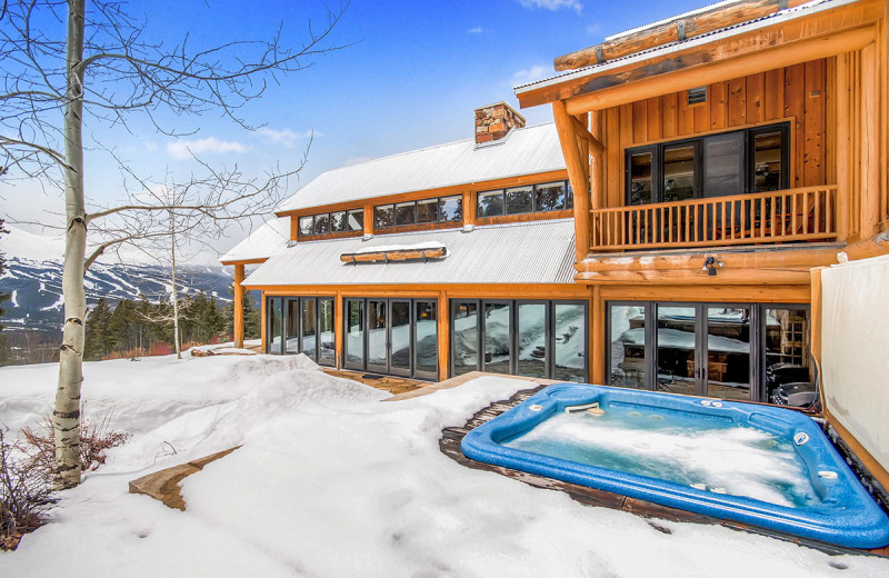 Rental hot tub at Breckenridge Rentals by Owner.