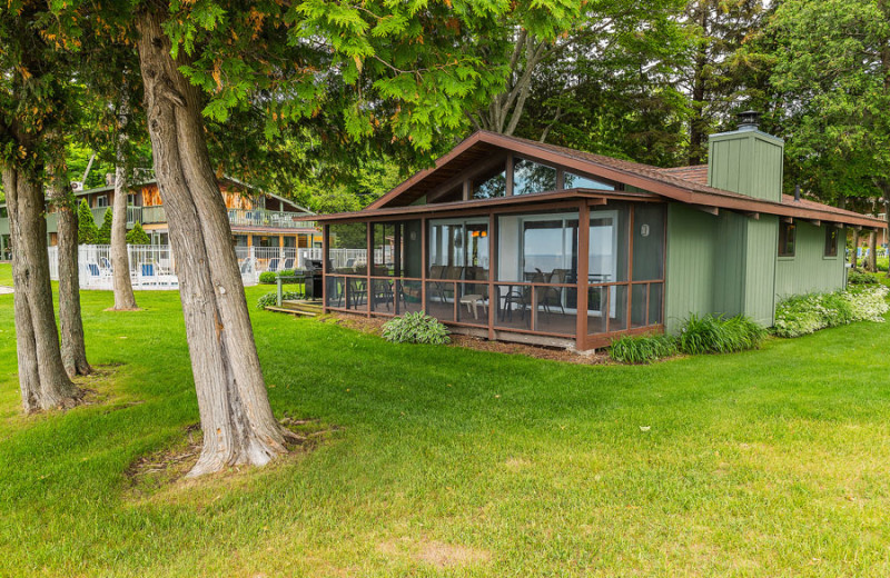 Cabin exterior at The Shallows Resort.