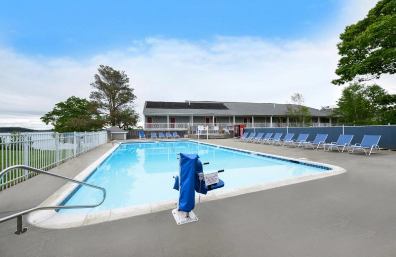 Outdoor pool at Bar Harbor Inn & Spa.