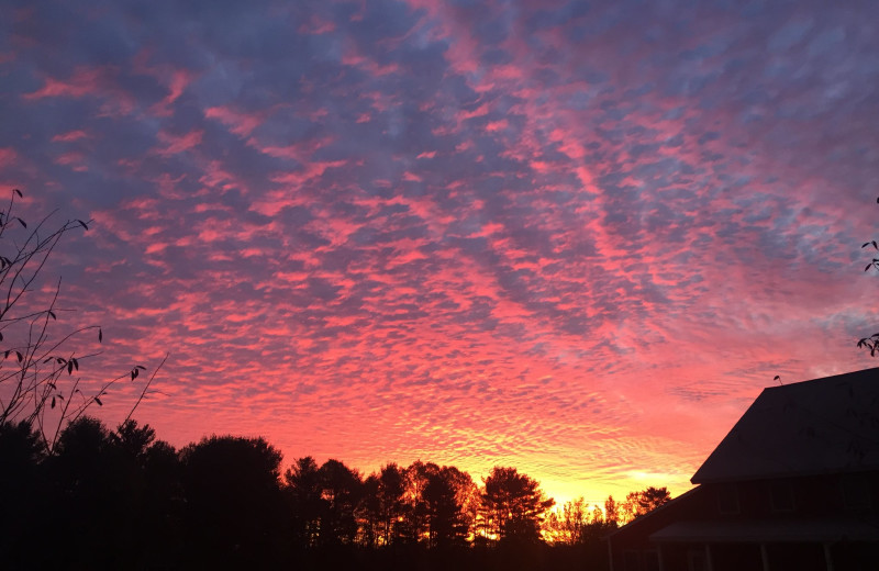 Sunset at Avaloch Farm.