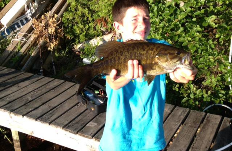 Fishing at Lac La Belle Lodge.