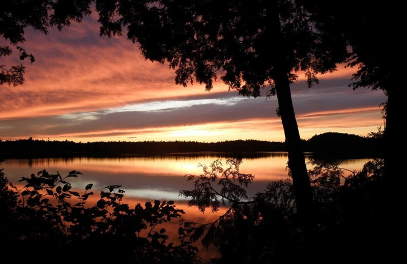 Lake view at Frost Pond Camps.