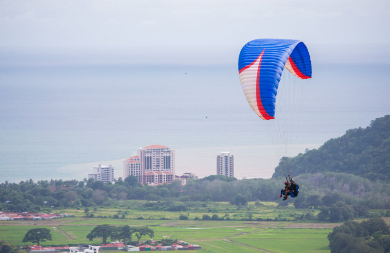 Parasailing at Croc's Resort & Casino.