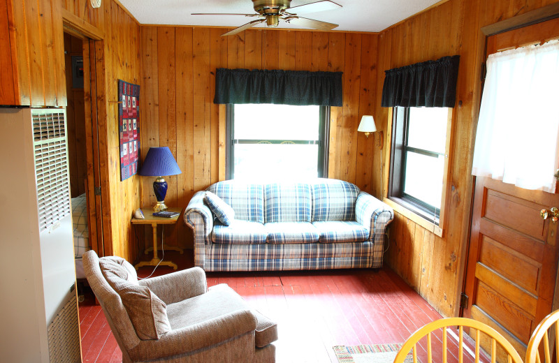 Lodge living room at Pine Terrace Resort.
