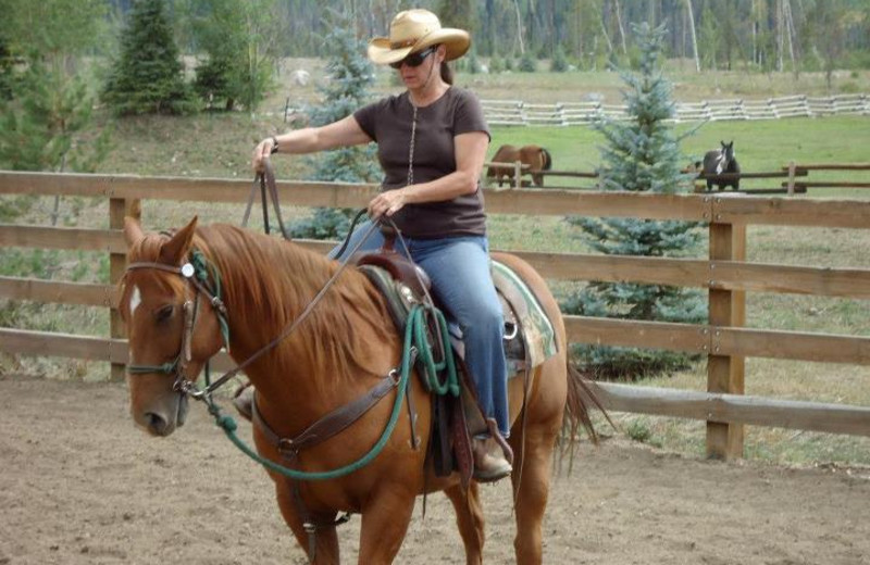 Horseback riding at Vista Verde Ranch.
