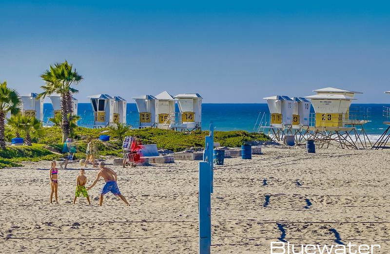 Beach at Bluewater Vacation Homes.