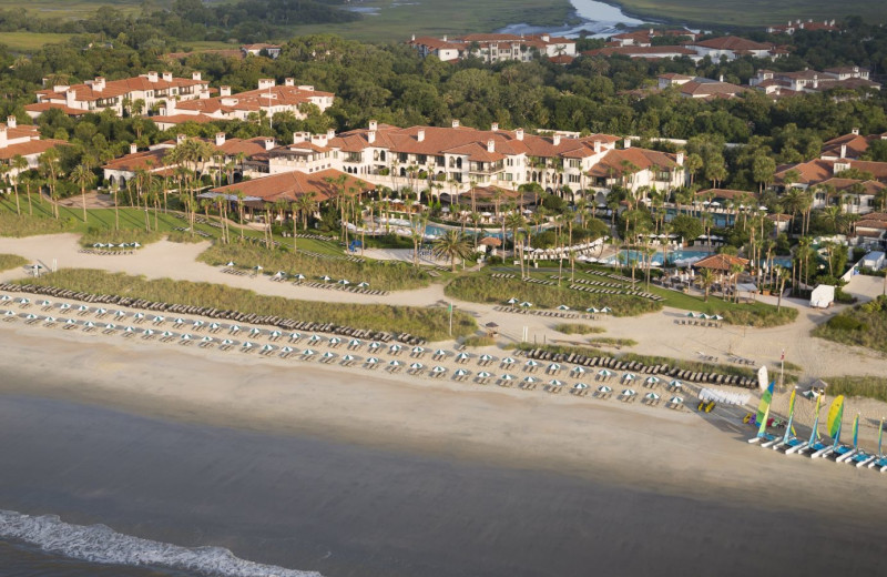 Aerial view of Sea Island The Cloister