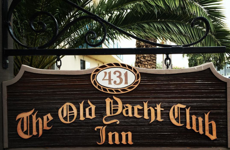Exterior view of Old Yacht Club Inn.